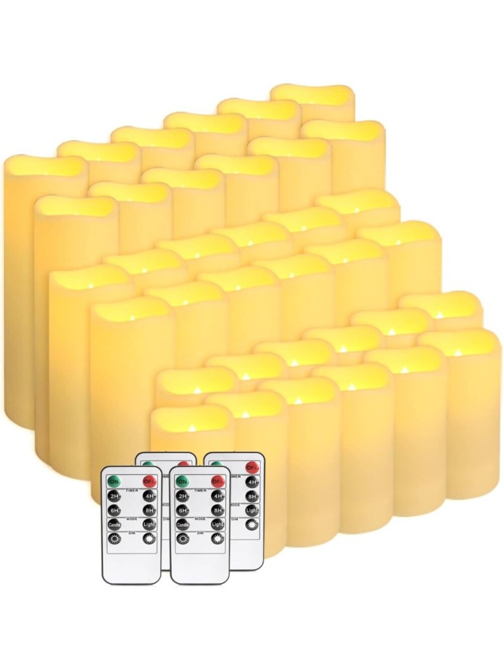 36-Pack LED Flameless Candles with Remote - Perfect for Home Decor & Events